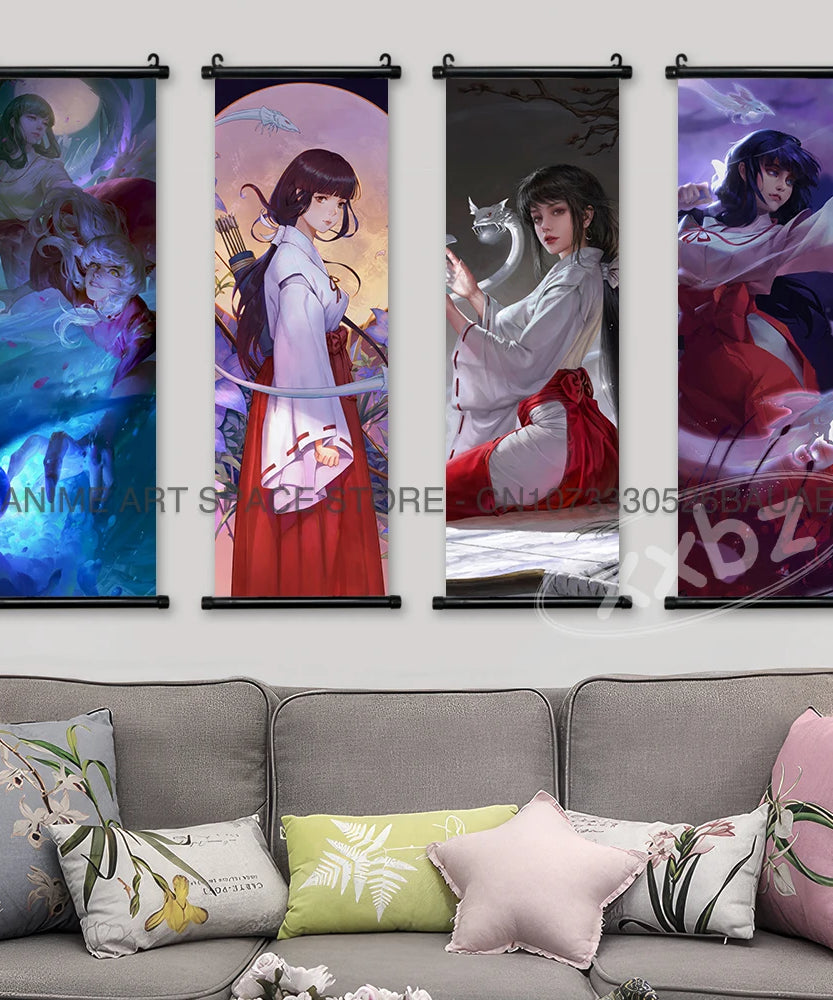 Inuyasha Poster hanging scroll: Kagome and Sesshomaru