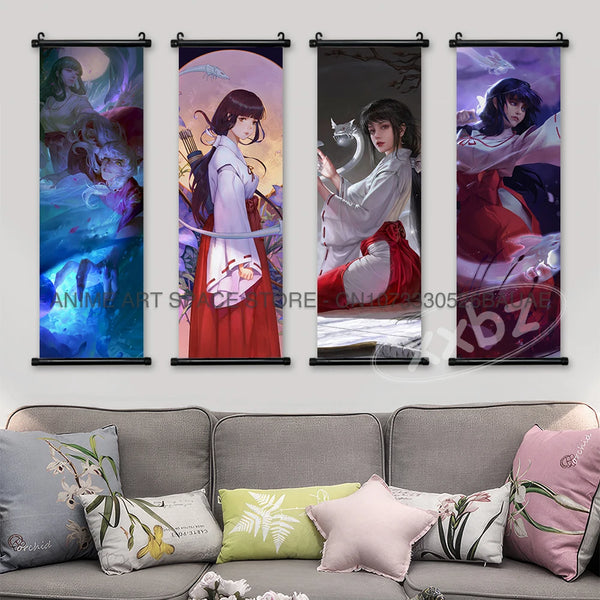 Inuyasha Wall Scroll — Kagome & Sesshomaru Poster