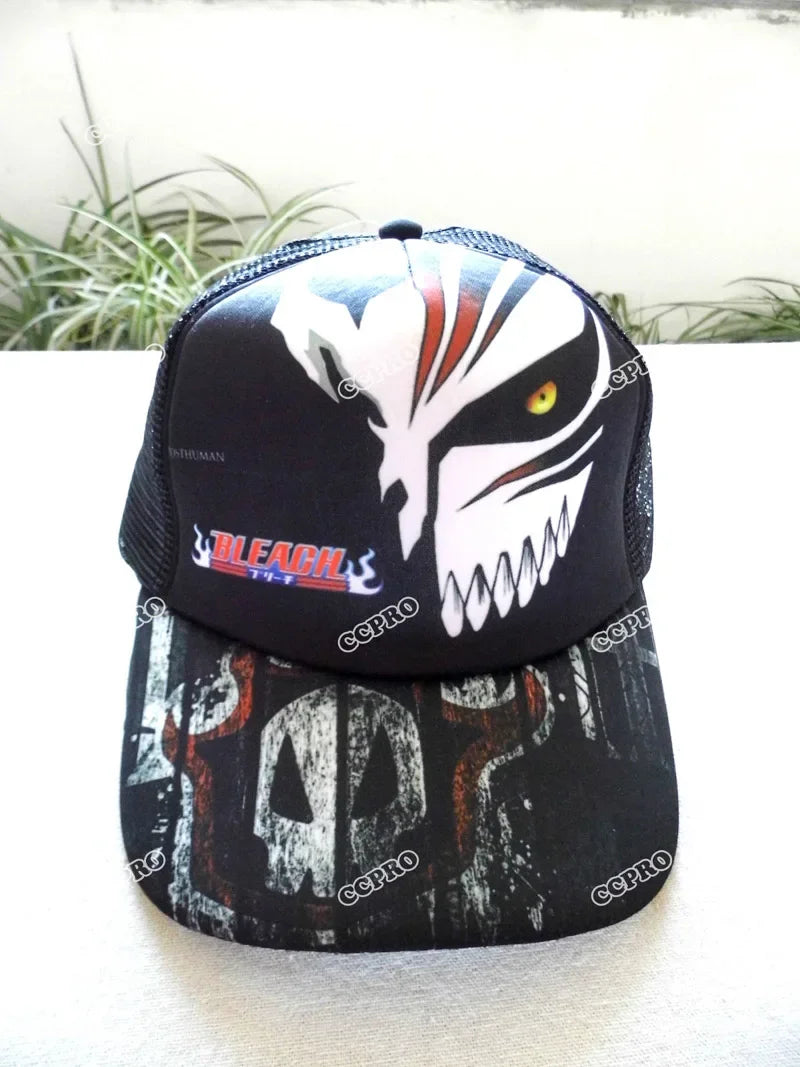 Bleach Kurosaki ichigo Anime Sun Cap Casual Outdoor Summer Adjustable Mesh Hat for Men or Women