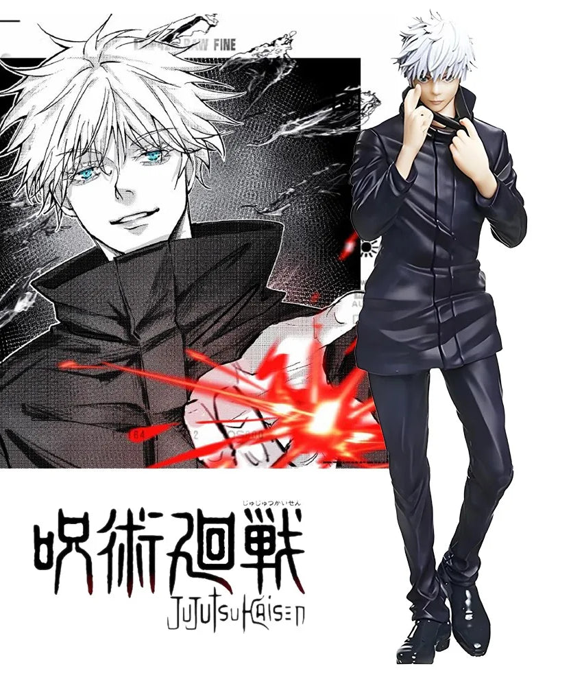 18cm/7.09in Jujutsu Kaisen Anime Figure Gojo Satoru Action Figure PVC Statue Collection Model Toys Gifts
