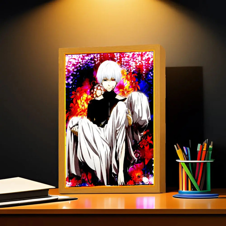 Anime Picture Light Painting Tokyo Ghoul Action Led Light Photo Frame