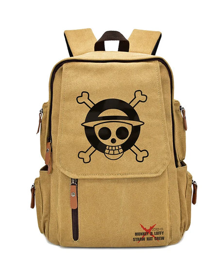 Anima One Piece Peripherals Luffy Ace Premium New Rucksack School Bag Trendy Large Capacity Backpack Bag Birthday Fan Gift