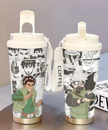 new Uzumaki Naruto cute and cool personality high-value two-dimensional student going out portable straw water cup birthday gift