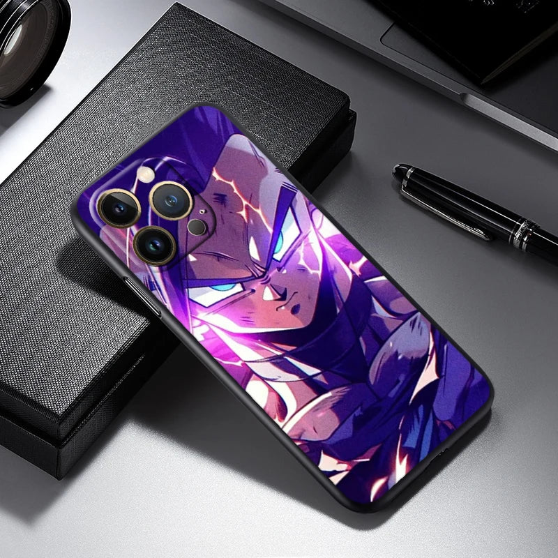 Dragon Ball Z Logo Black TPU Case – iPhone 7 to 15 Pro Max