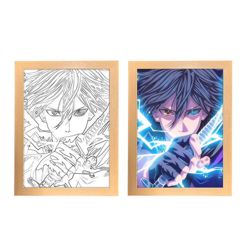 Naruto Anime Photo Frame Night Light Box
