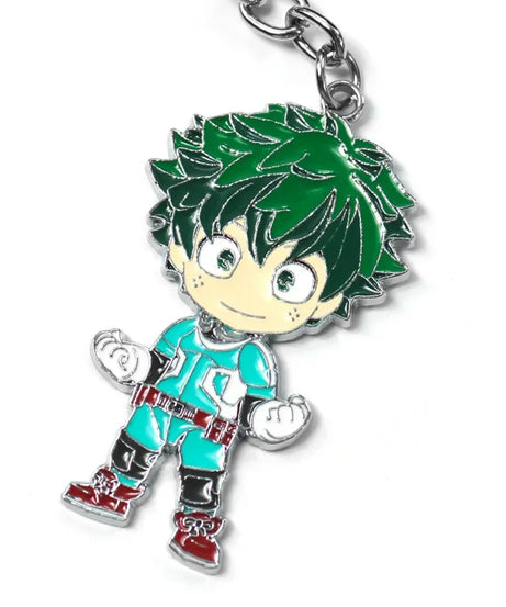 My Hero Academia Anime Metal Keychain With Midoriya Izuku Cosplay Accessories Colorful Pendant for Gift
