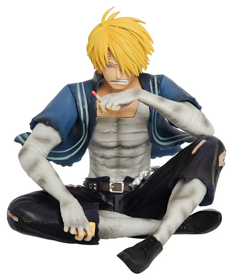 12cm One Piece Sanji Figures Battle Damage Lust Action Figures PVC Model Statue Collection Desktop Deoration Birthday Toys Gift
