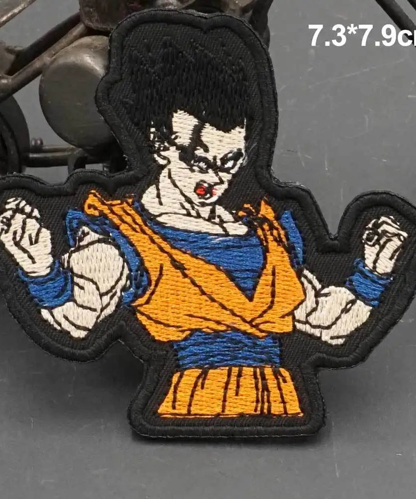 Dragon Ball Animation Peripherals Creative Kawaii Son Goku Vegeta Majin Buu Clothes Patches Embroidered Velcro Badges