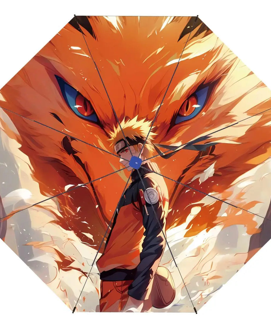 Naruto Umbrella Anime Personality Creative Fashion Sunscreen Student Fully Automatic Folding Umbrella Birthday Gift