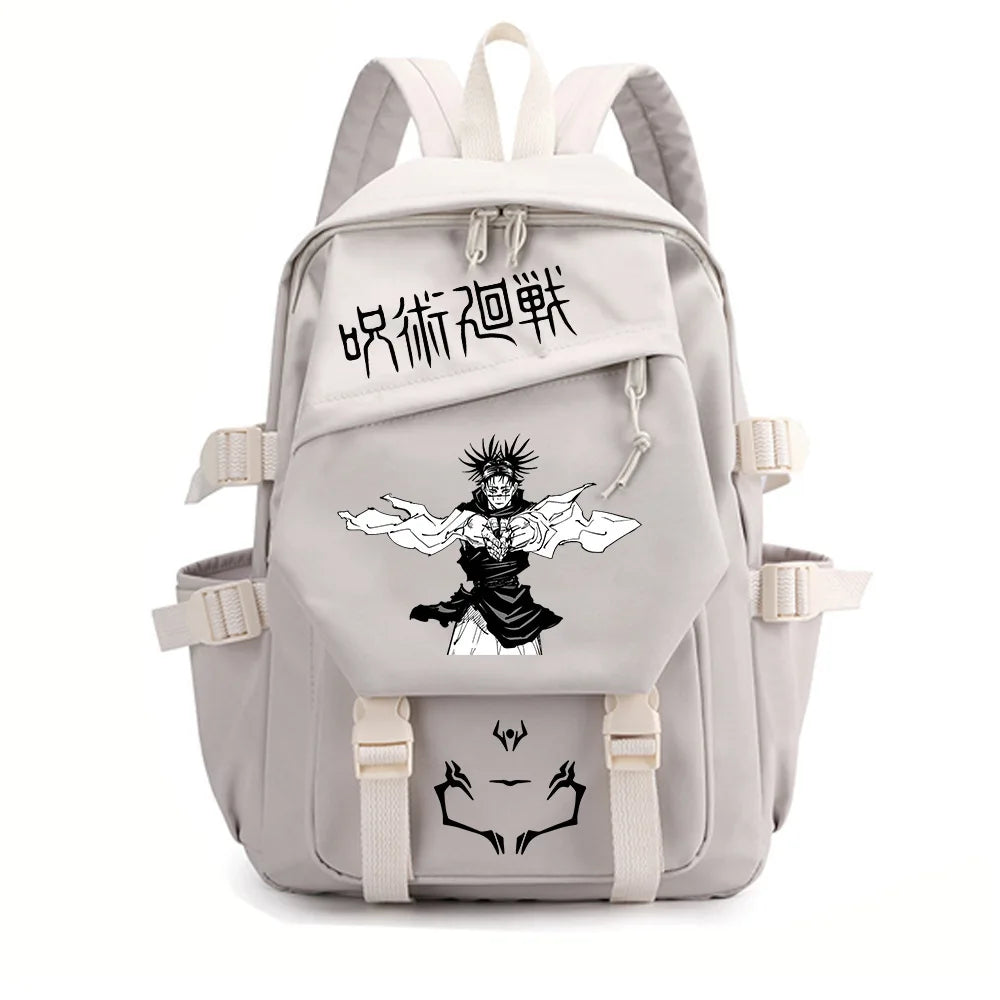 Anime Jujutsu Kaisen Gojo Satoru Laptop Backpack – Casual School Bookbag & Travel Rucksack 8