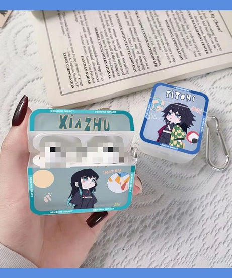 Demon Slayer Earphone Protective Case Anime Style New AirPods 3rd Gen Apple AirPods 2 Bluetooth Earphone Case Birthday Gift