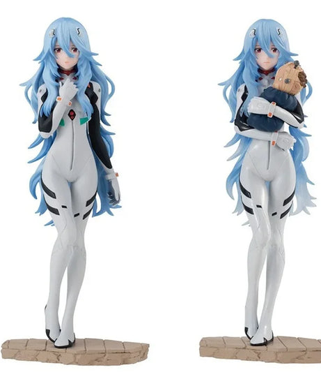 EVANGELION Anime Figure Ayanami Rei Shokugan Long Hair Action Figure Toys for Kids Gift Collectible Model