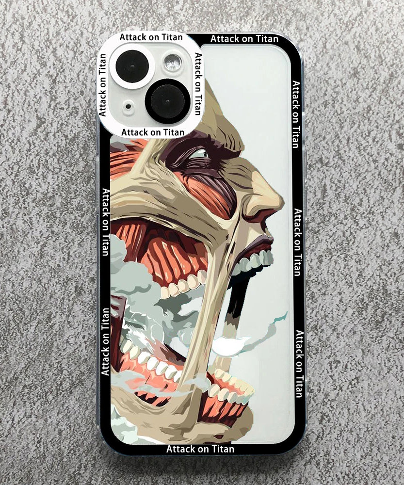 Anime Attack On Titan Phone Case For iPhone 17 16 15 14 13 12 11 Pro Max 17AIR 16Plus Clear Angel eyes Soft Silicone bumper Case