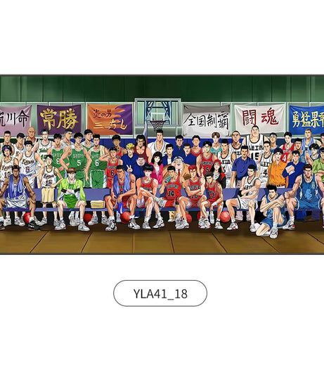 Slam Dunk Wall Art – Sakura Path Anime Mural for Bedroom or Living Room