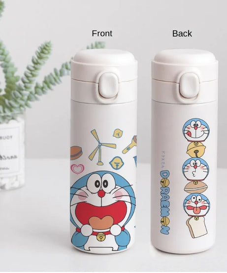 Doraemon Stainless Steel Thermos Mug – 400ml Insulated Cartoon Water Bottle