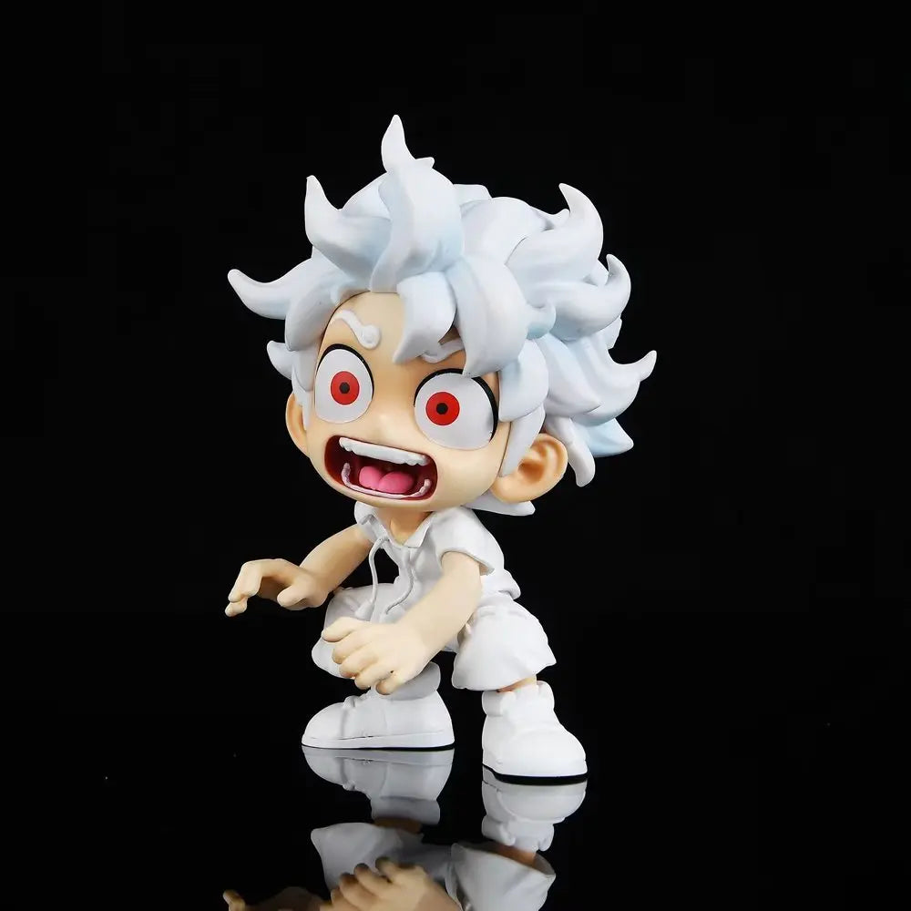 Kawaii Anime One Piece Sun Nika Gear 5 Luffy Surprise Card Monkey D. Luffy Character Action Doll PVC Series Children's Model Toy