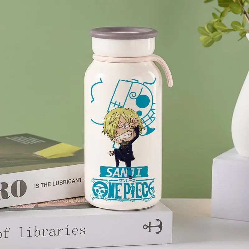 Anime One Piece Monkey D. Luffy Roronoa Zoro Nami Usopp Chopper Nico Robin Franky Insulated Cup Drinking Cup Anime Cup