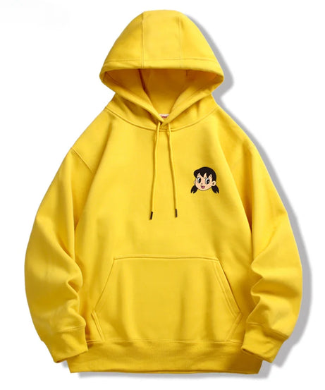 Doraemon Couple Hoodie – Nobita, Shizuka & Gian Cartoon Sweater (Unisex)