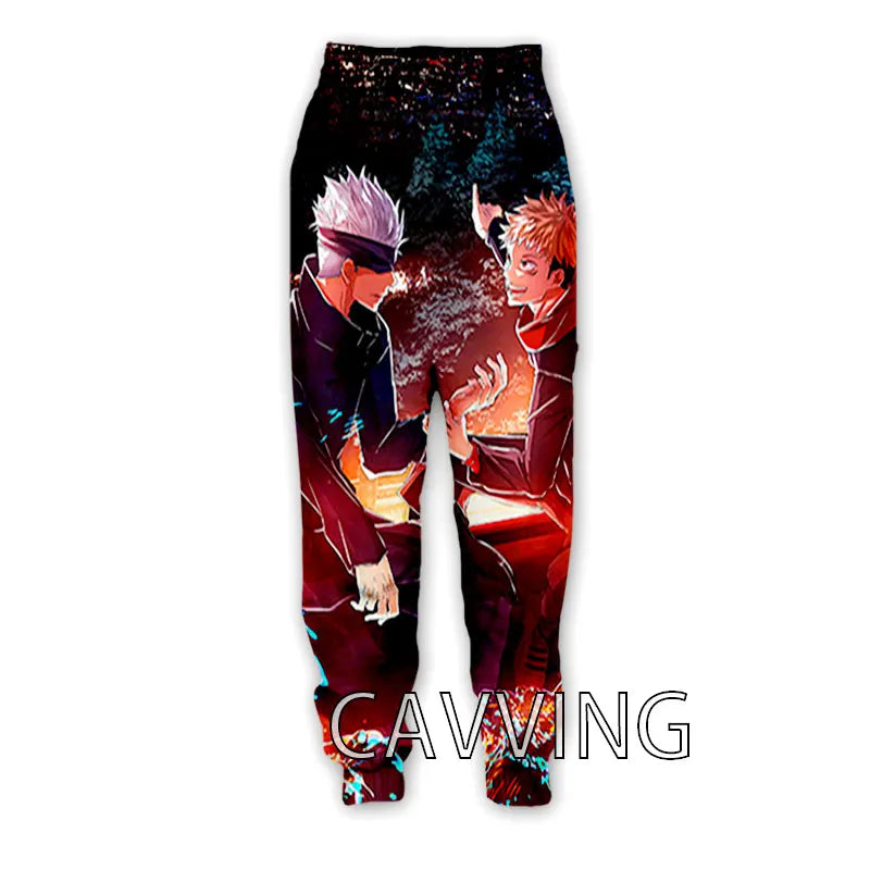 New Fashion 3D Print Anime Jujutsu Kaisen Casual Pant Sport Sweatpants Straight Pants Jogging Pants Trousers for Women/Men