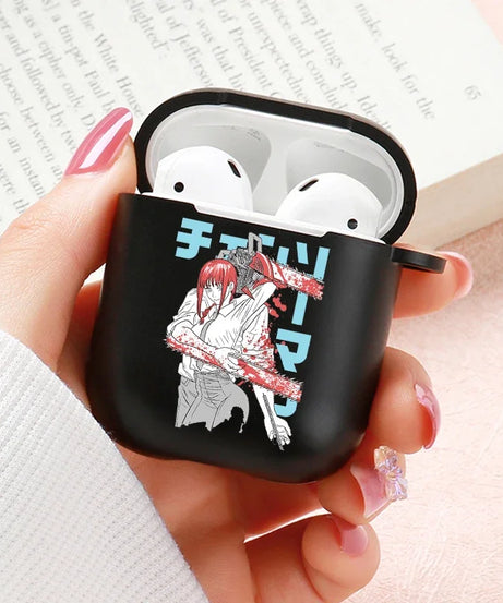 Anime Chainsaw Man Airpods Case for Apple Airpods Pro 2 1 2 3 Protective Denji Makima Aki Pochita Airpods Pro Case