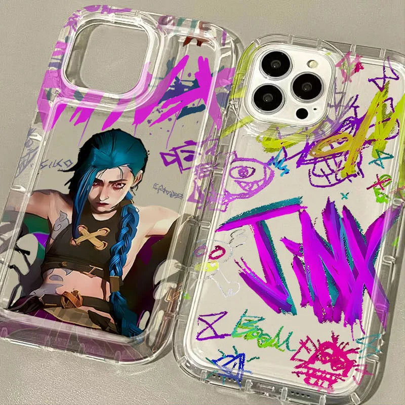 Arcanes Graffiti Jinxs Case For Xiaomi 12T 13T 12 14 13 Pro 10 11 Lite 5G NE POCO X6 X5 X4 GT X3 NFC F3 F4 F5 F6 Pro M5S Cover
