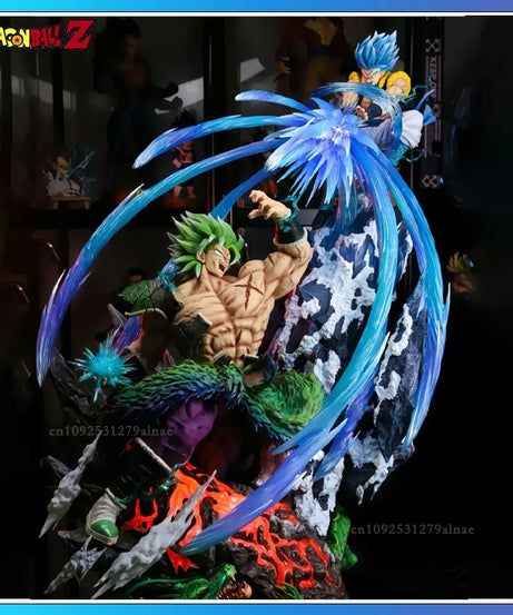 20cm Dragon Ball Broly Anime Figures Broly Vs Gogeta Figurine Model Pvc Statue Doll Collection Toy Decoration Christmas Toy Gift
