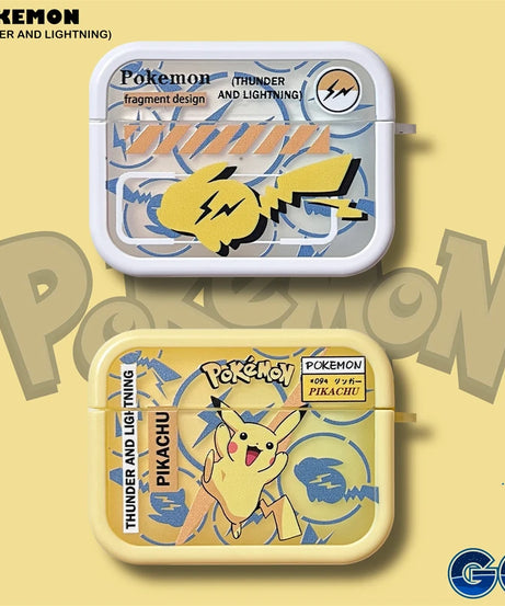 Cute Anime Pocket Monsters Pokemon Pikachu Earphone Case For AirPods 1 2 3 Pro 2021 Wireless Bluetooth Headset  Protective Cover