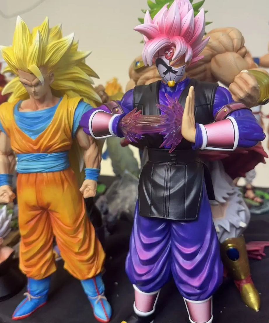 Dragon Ball Anime Son Goku Figure 31cm Super Saiyan Rose Goku Figurine Pvc Gk Statue Model Collection Room Decora Desk Toys Gift