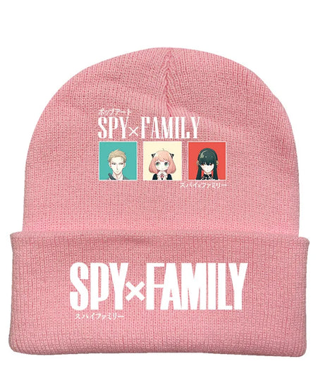 New Spy×Family Peripherals for Men and Women New Personalized Creative Letter Printing Soft, Comfortable and Warm Knitted Hats