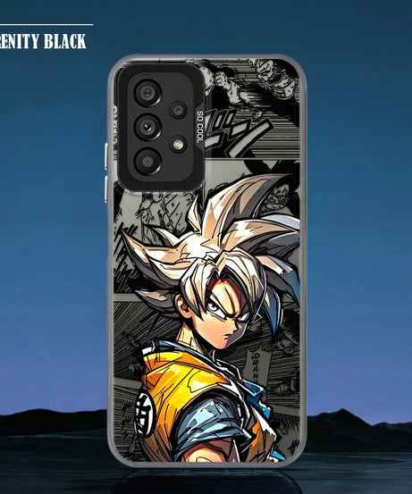 Shell Case for Samsung Galaxy A35 A26 A36 A53 A71 A72 A51 A56 A73 A55 A54 A52 Dragon Ball Son Goku Cool