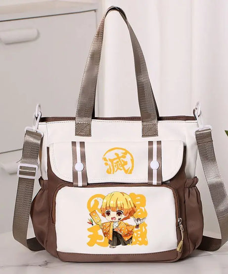 Anime Demon Slayer Kamado Tanjirou New Shoulderbag Men Women Crossbody Bags Student Fashion Large Capacity Handbag Holiday Gifts