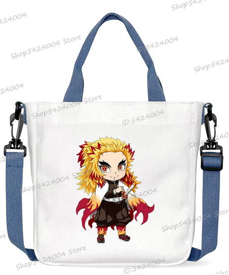 Demon Slayer Crossbody Bag – Rengoku & Tengen Graphic Print Shoulder Bag