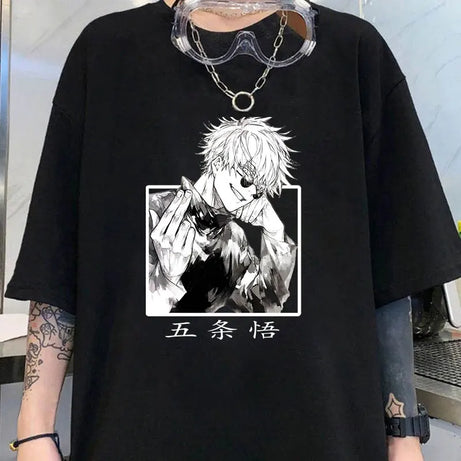 Women Fashion Short Sleeve Tee Shirt Anime Print T Shirt Casual Loose Summer Cool T-Shirt Top