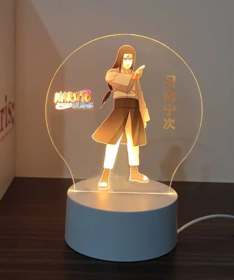 New Animation Naruto anime peripheral light-up stand night light Naruto Sasuke Uchiha Itachi Gaara Kakashi Tsunade holiday gift