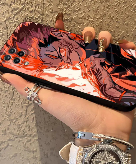 J-ujutsu K-aisen Soft Back Phone Cover Case for Samsung Galaxy A14 A15 A22 A23 A72 A73 A16 A21s A54 A71 A12 A13 A51 A52 A24 A31