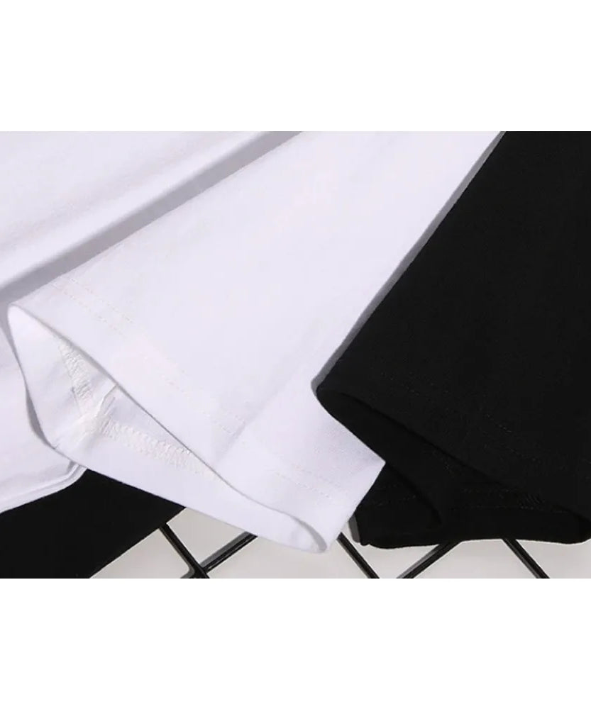 One Piece Ace Anime Co T-shirt Summer New Men's Street Harajuku Loose Casual Children's Parent Child Top