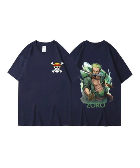 Anime ONE PIECE Sauron Printing Men's and Women's Loose Casual Short Sleeve One Piece Summer Couple T-Shirt Top Birthday