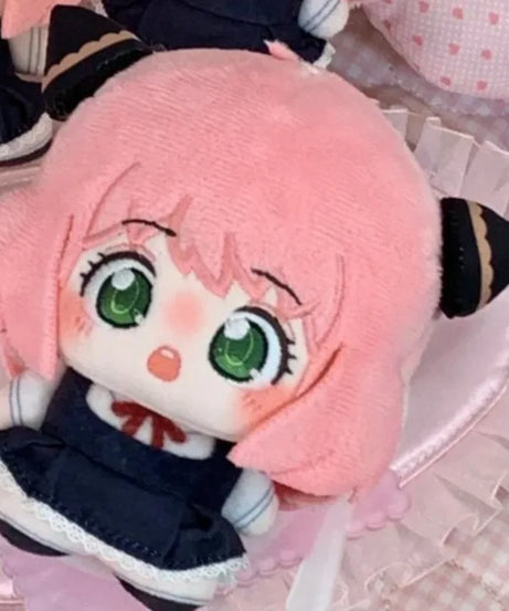10cm Anime Spy X Family Anya Forger Cute Cotton Doll Fan Made Plush Toy Stuffed Doll Birthday Gift for Fans Decorative Supplies