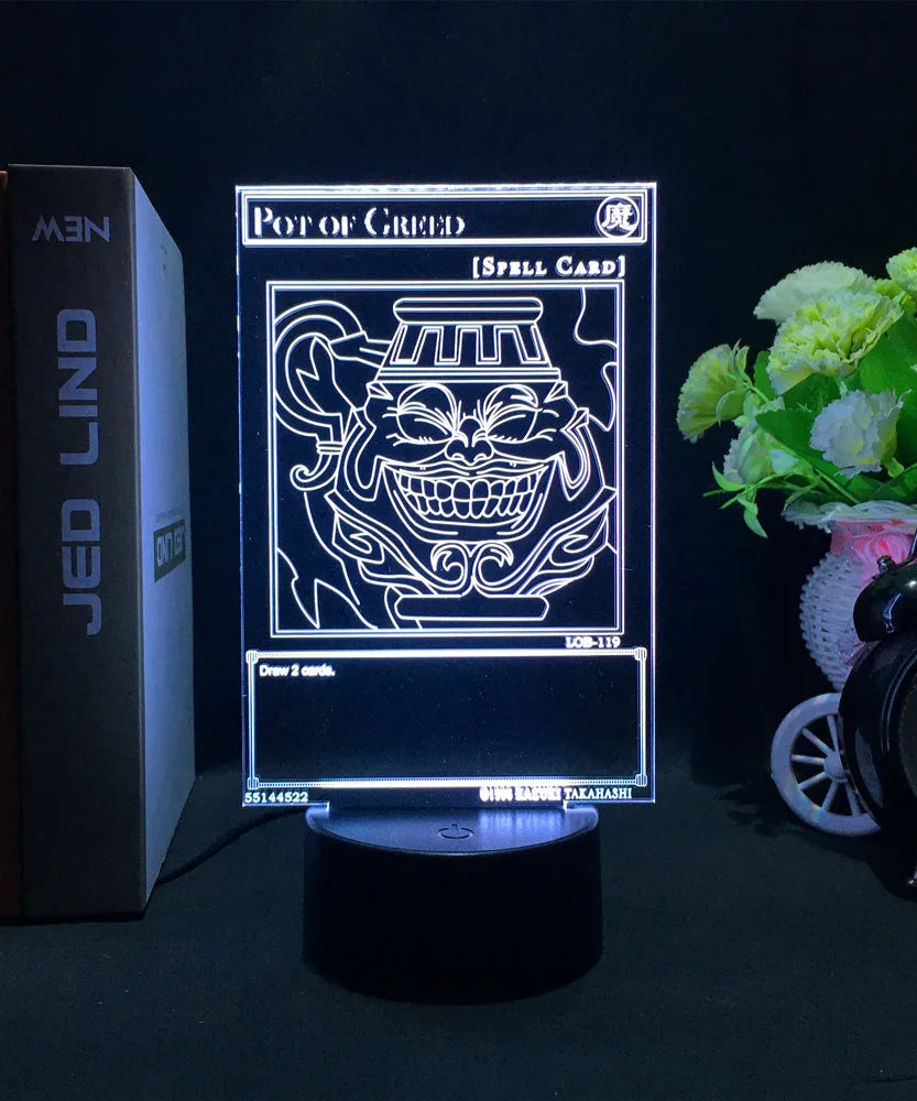 Anime Action Figure Led Night Light Manga Yu Gi Oh Dark Magician Girl for Kid Bedroom Decor Lamp Kawaii Room Decor Light