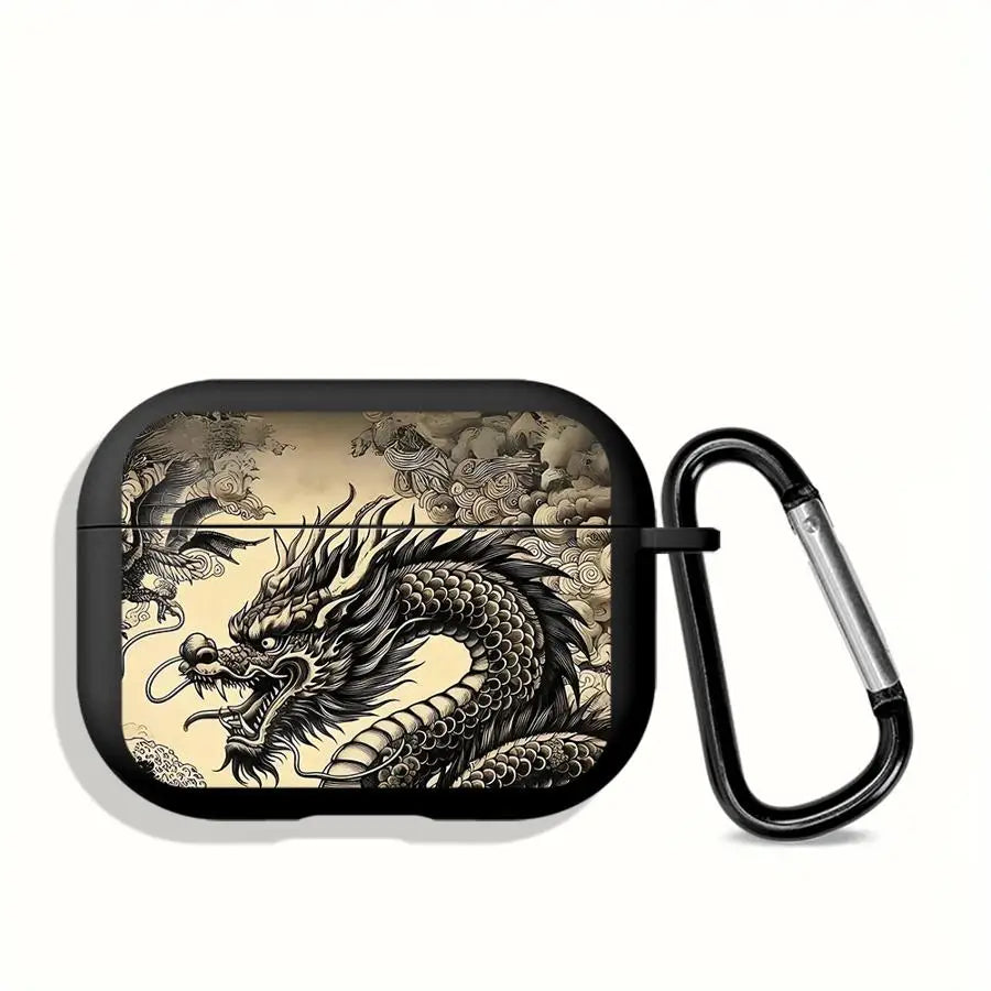 Earphone Cases Cover Case For Airpods 1 4 2 Pro 3 Pro3 Pro2 Tiger Flower Dragon