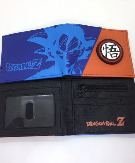 Dragon Ball PU Wallet – Son Goku & Bulma Foldable Anime Coin Purse