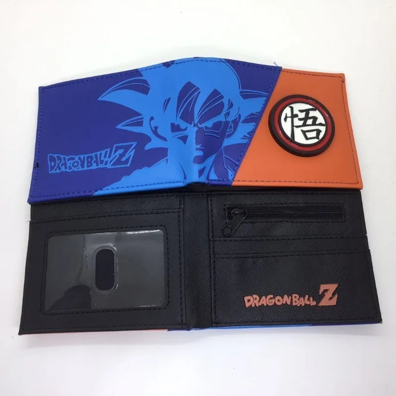 Dragon Ball PU Wallet – Son Goku & Bulma Foldable Anime Coin Purse