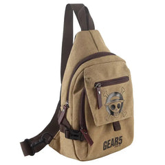 One Piece Luffy Canvas Crossbody Bag — Chest Sling Bag
