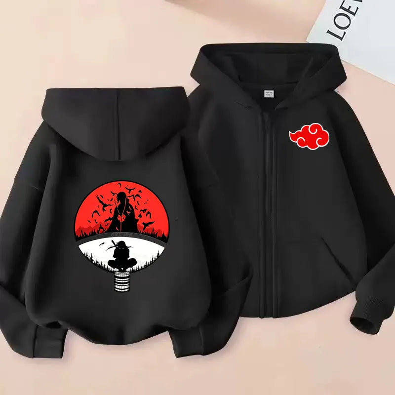 Naruto Kids Zipper Hoodie – Uzumaki Naruto Anime Sweatshirt for Boys & Girls 2