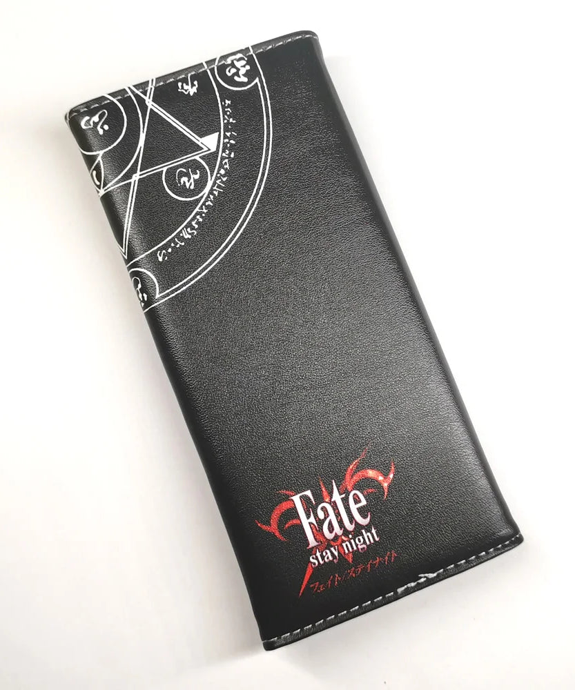 Anime Fate/stay Night Long Women Wallets Money Clip Men Card Holders Purse