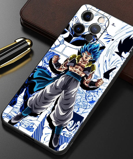 Manga D-Dragon Ball Z Art For iPhone 15 14 13 12 11 XS XR X 8 7 SE Pro Max Plus Mini Black Phone Case