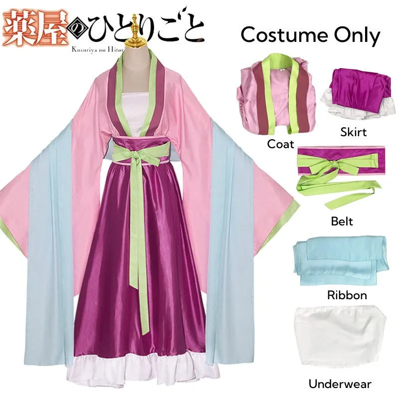 The Apothecary Diaries Maomao Cosplay Costume — with Wig 7