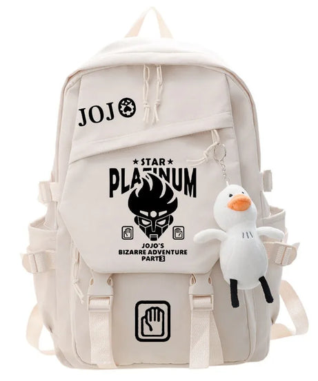 JoJo's Bizarre Adventure Anime Backpack Student School Bag Bookbag Laptop Travel Rucksack Outdoor Boy Girl Gifts
