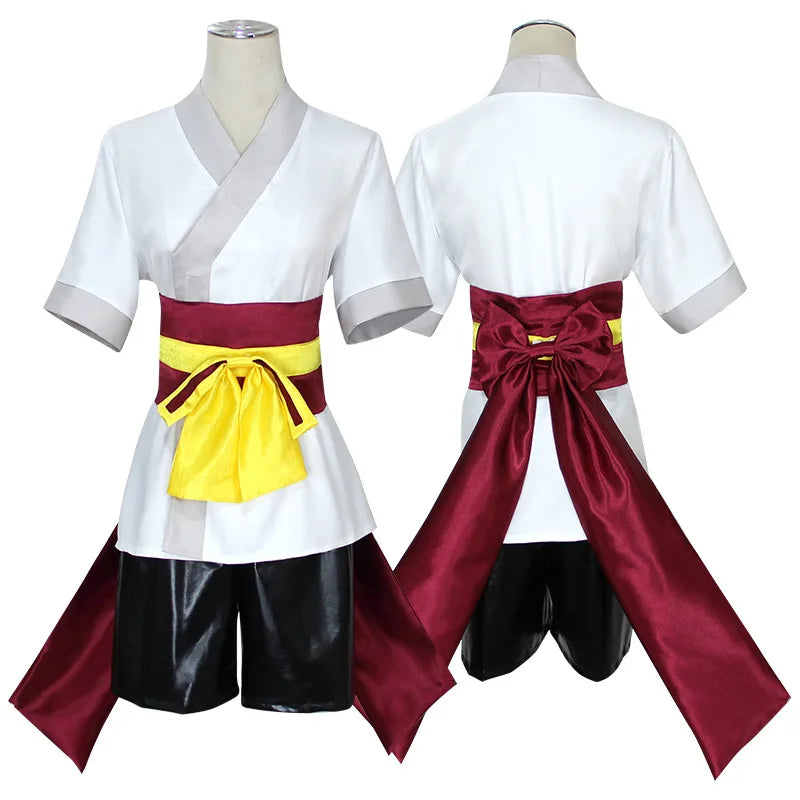 Machi Komacine Cosplay Costume Pink Wig Halloween Carnival Costumes for Women Anime Cosplay Outfits Dress