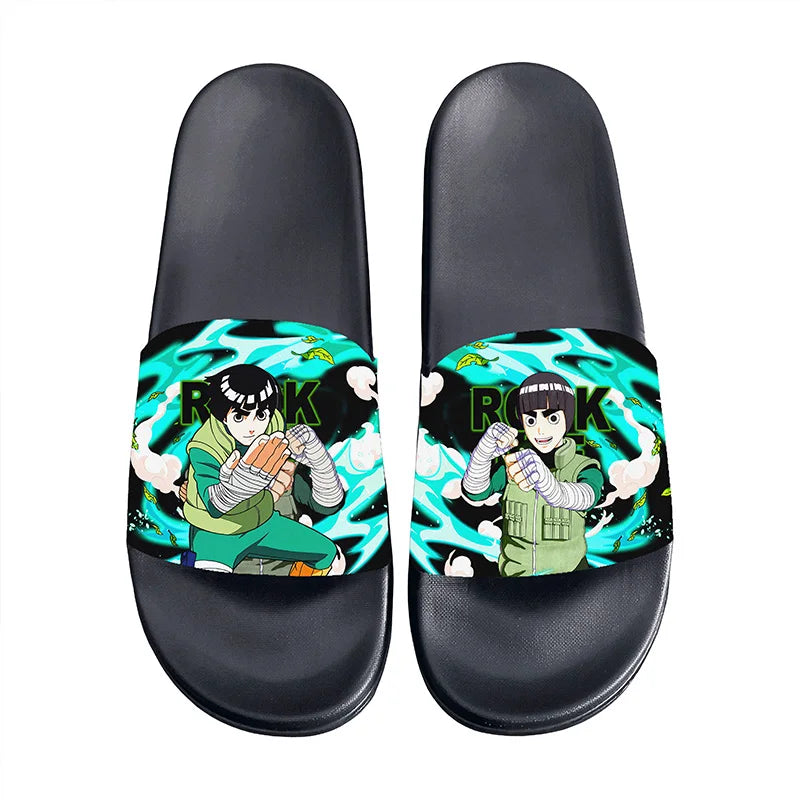 Anime Naruto Non-Slip Slippers Fashion Sasuke Design Cute Kawaii Home Sandals for Men And Women Ideal Holiday Gift